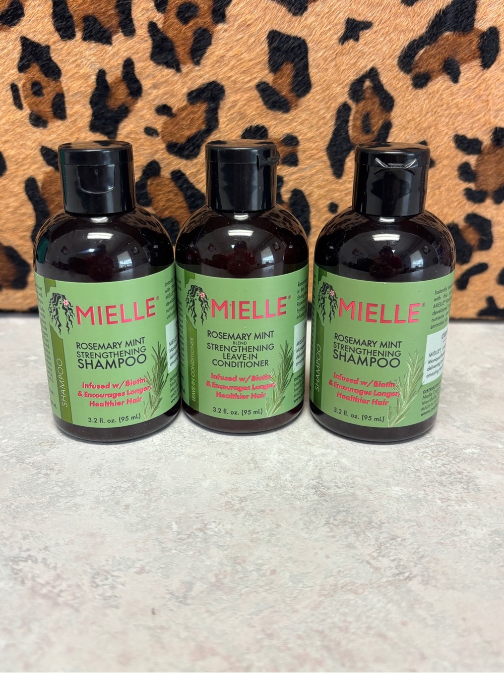 Mielle Rosemary Mint Hair Care Bundle Shampoo & Leave-In Conditioner Travel Size